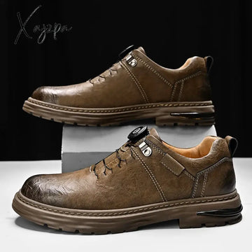 Spring Men Pu Leather Casual Shoes Luxury Brand Soft Sneakers Breathable Moccasins Men’s Walking